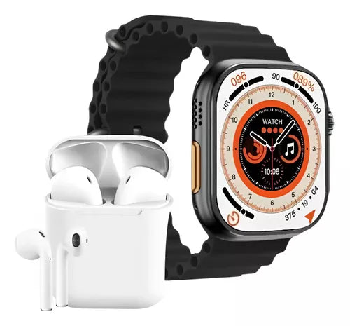 Combo Reloj Ultra 8 + Audifonos i12